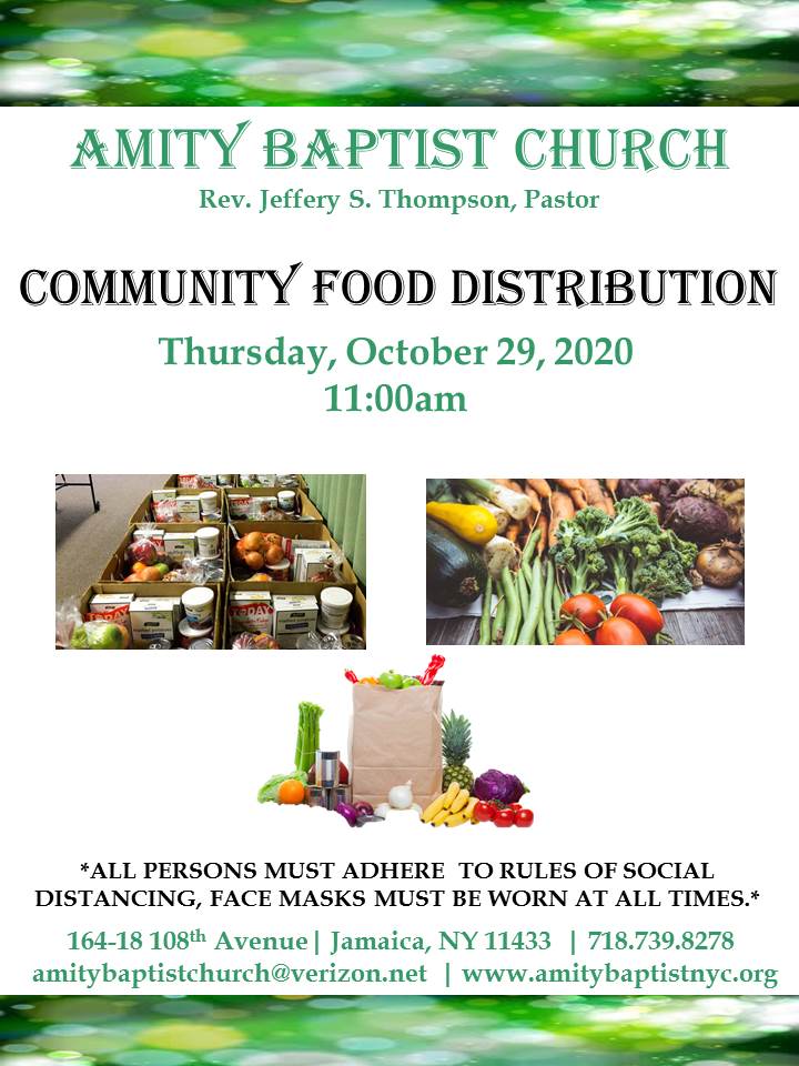 Community Food Distribution Flyer